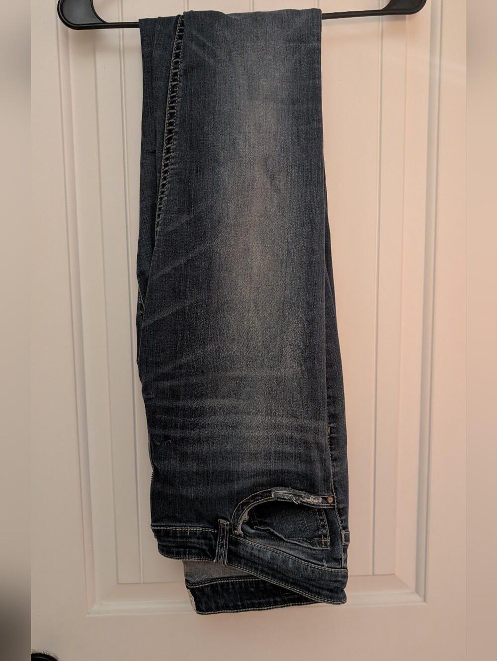 BKE Denim Payton Bootcut Distressed Dark Wash Stretch Jeans - Size 33x31.5